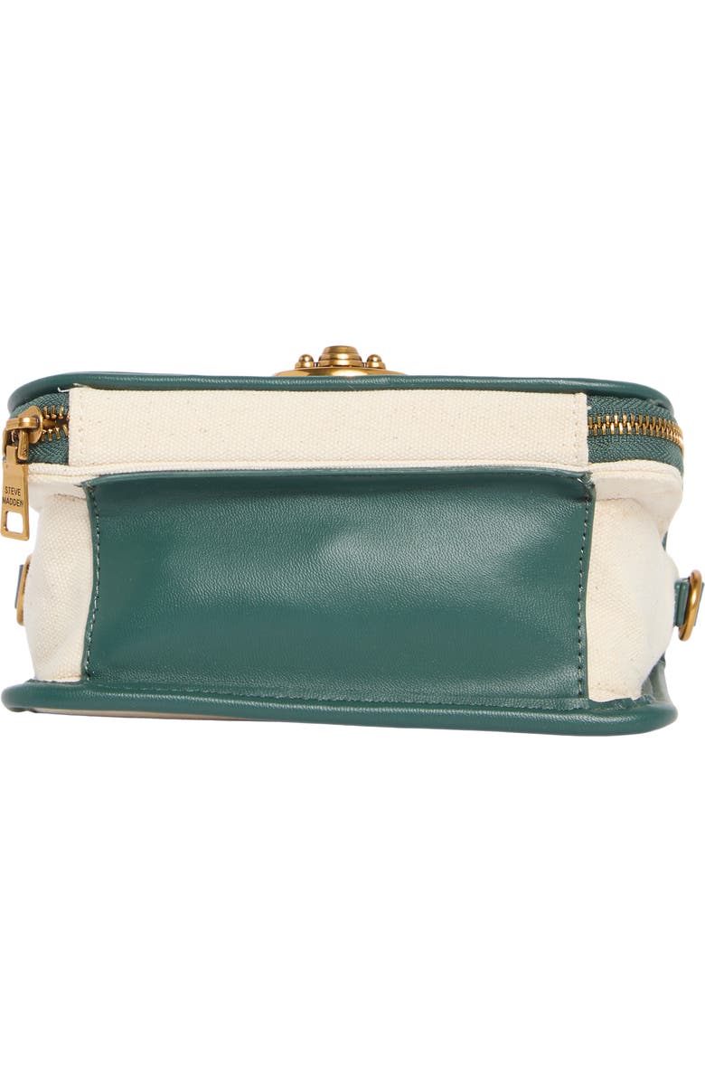 Steve Madden Brinley Canvas Crossbody Bag, Alternate, color, Canvas/ Military Green/ Navy