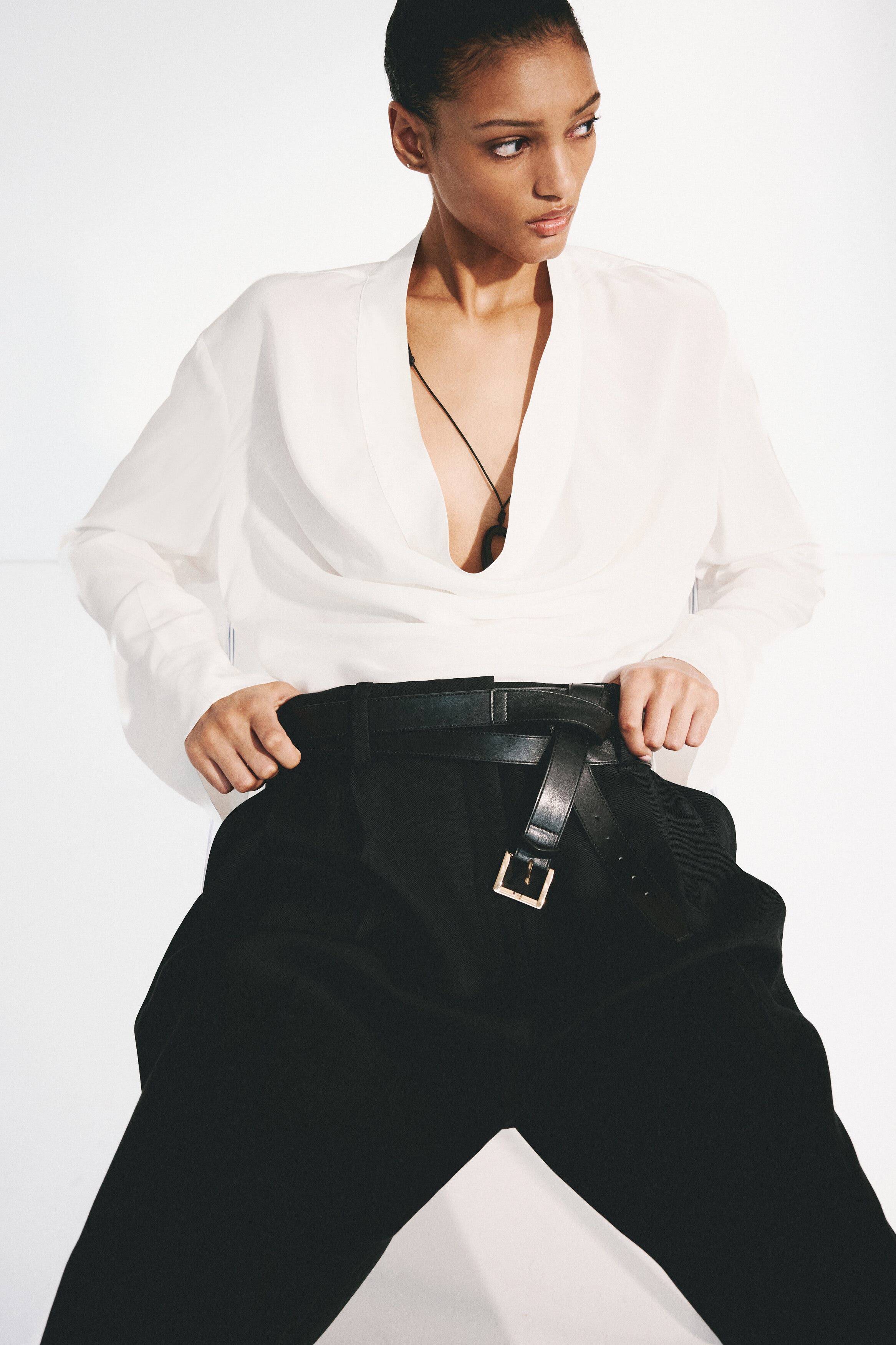 Cowl-neck Blouse - image 2