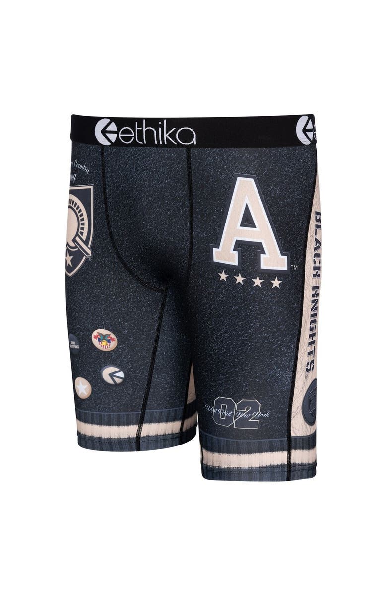 Ethika Men's Ethika Black Army Black Knights Schoolin' Boxer Briefs, Alternate, color,