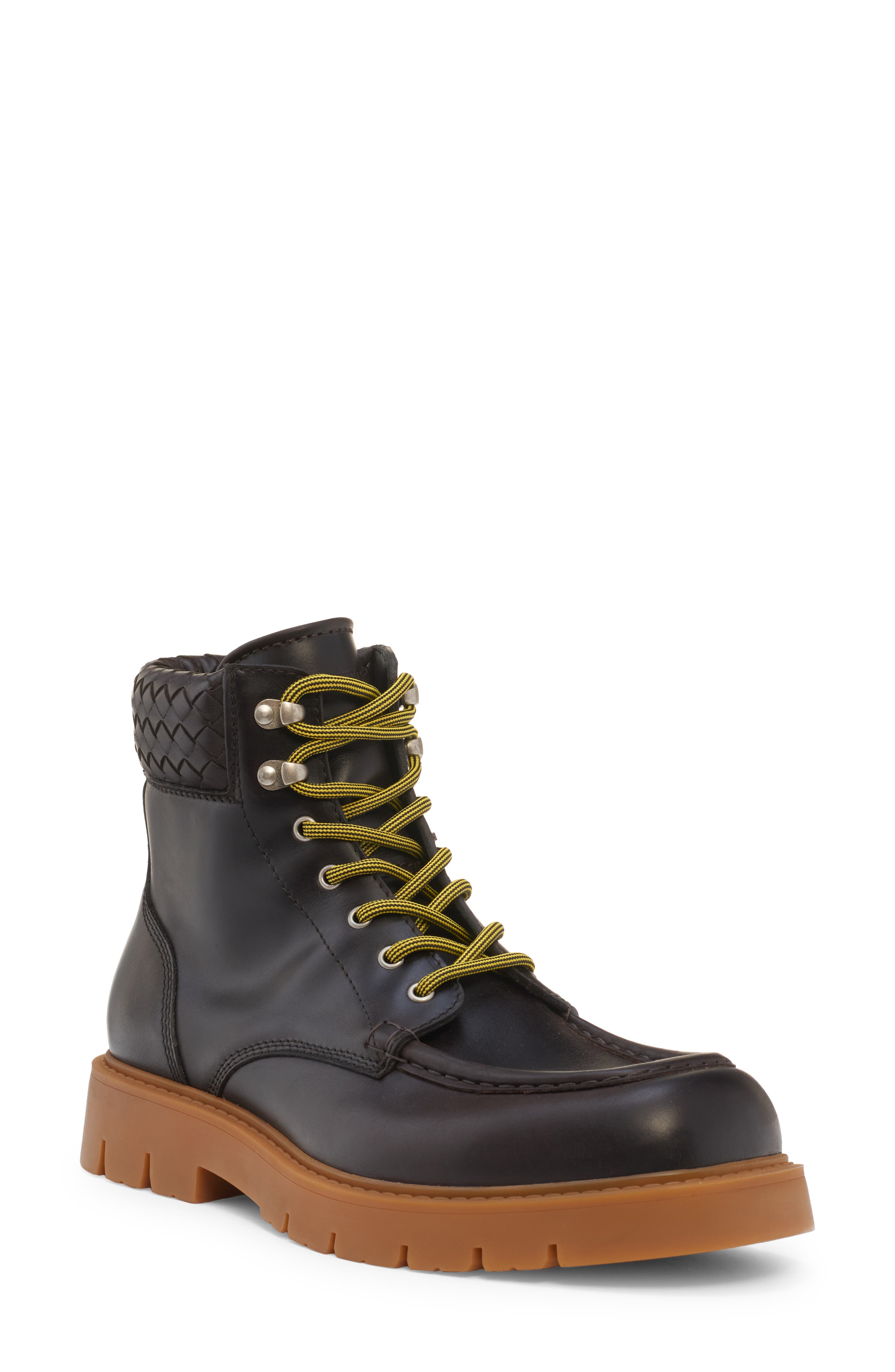 Bottega Veneta Haddock Lug Sole Lace-Up Boot, Main, color, 