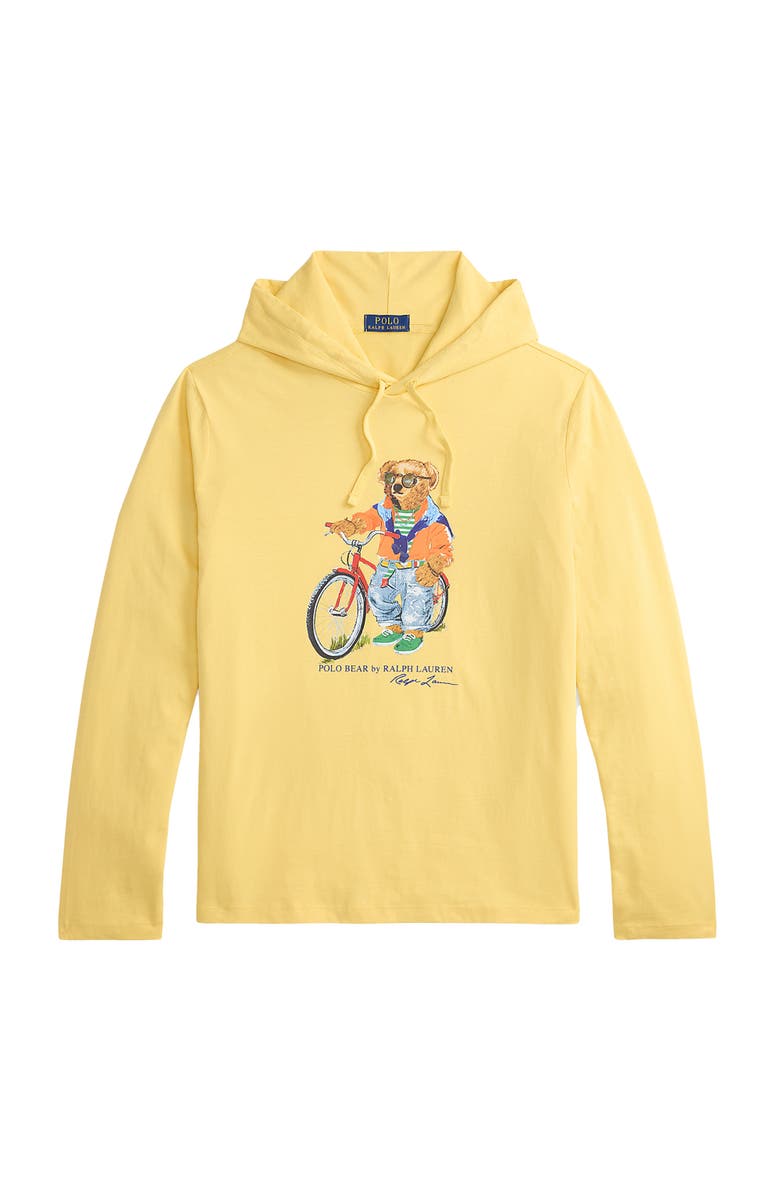 Polo Ralph Lauren Big & Tall Summer Bear Hoodie, Alternate, color, Corn Yellow