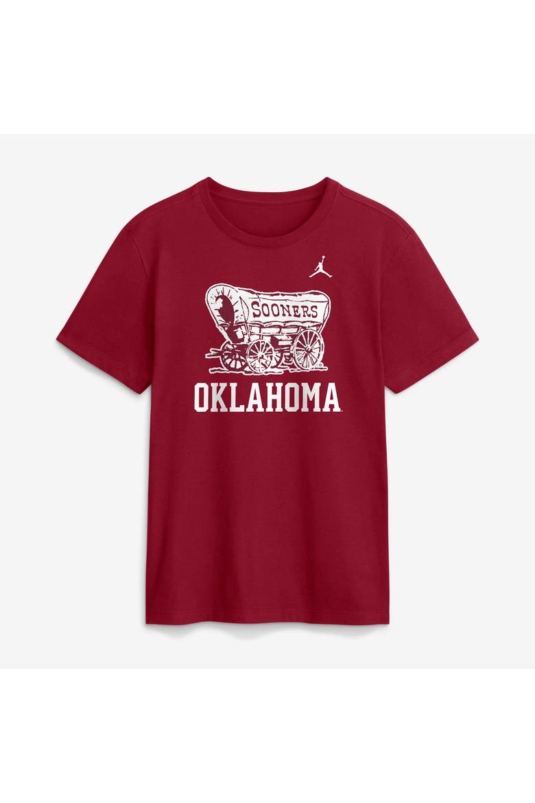 Men's Jordan Brand  Crimson Oklahoma Sooners Primetime Logo Mantra T-Shirt, Main, color, Crimson