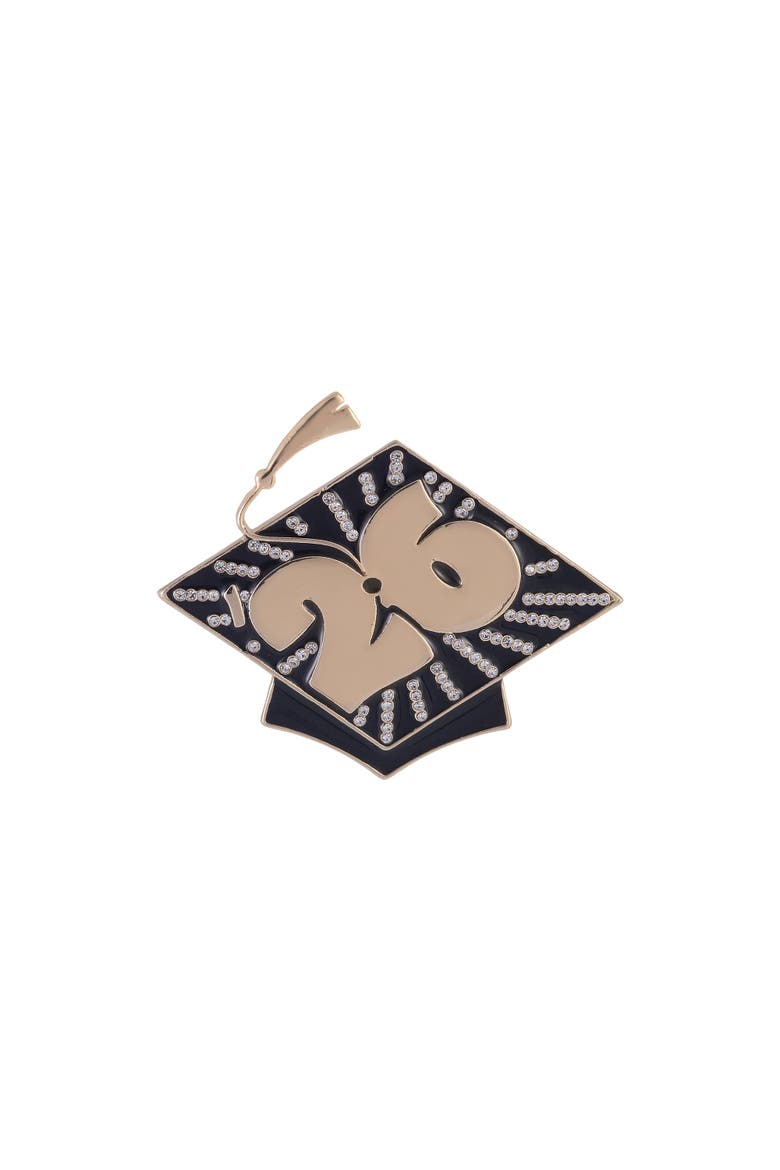 2026 Graduation Cap Pin, Main, color, Black