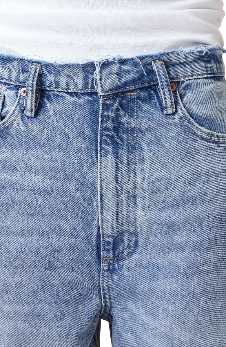 AllSaints Blake Fray Straight Leg Jeans, Alternate, color,