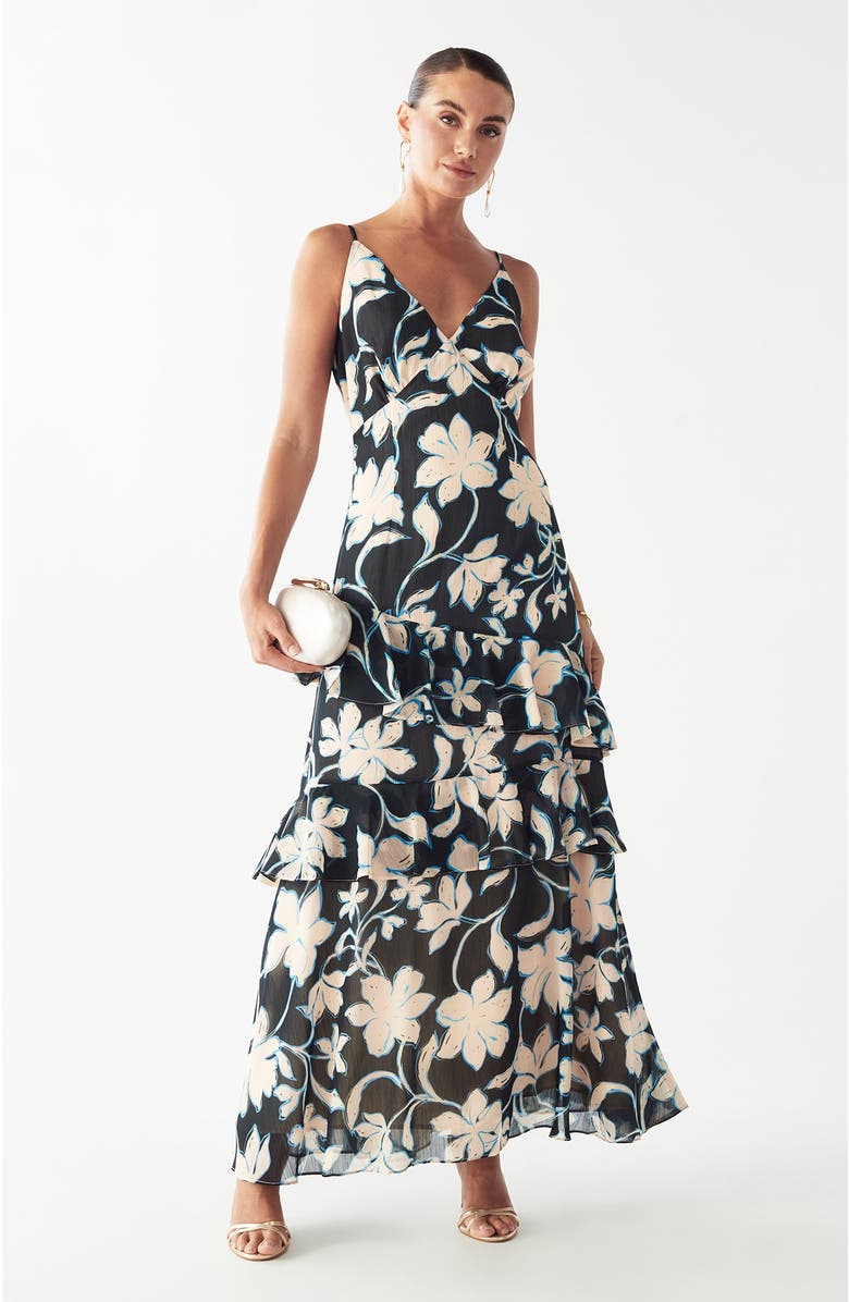 SAVEL Tess Midi Dress, Alternate, color, Falling Garden