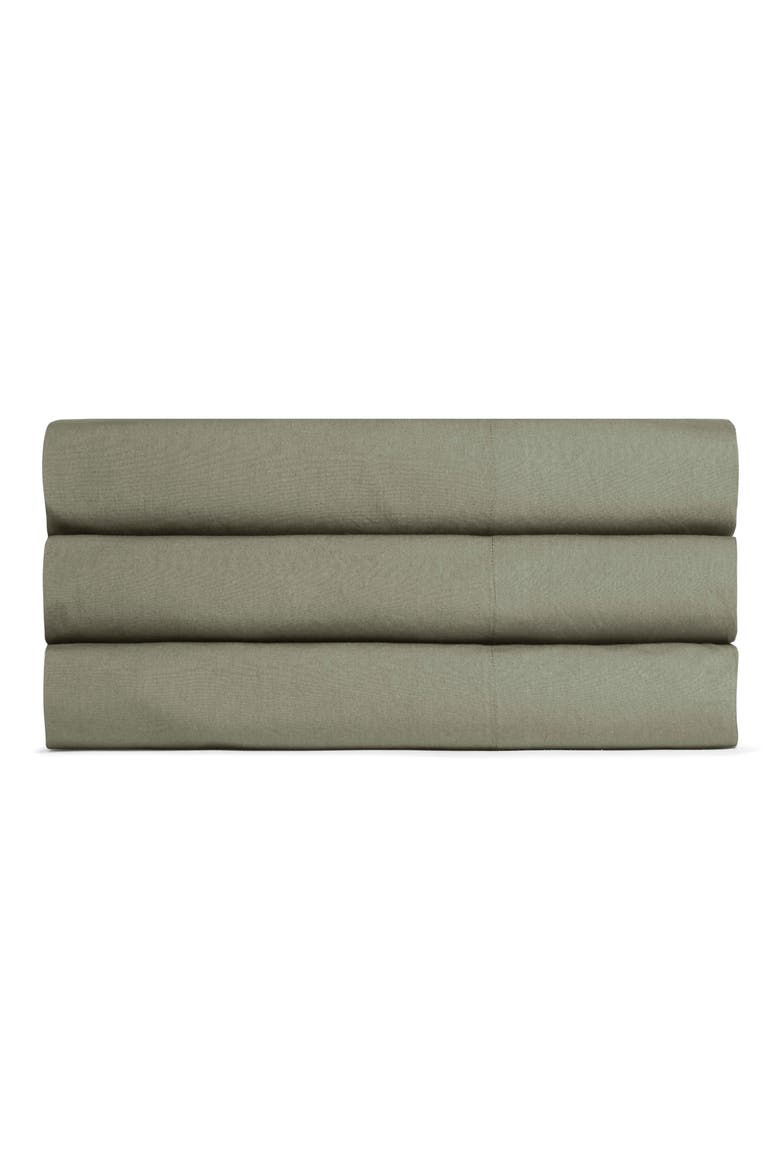 Percale Top Sheet, Main, color, MOSS