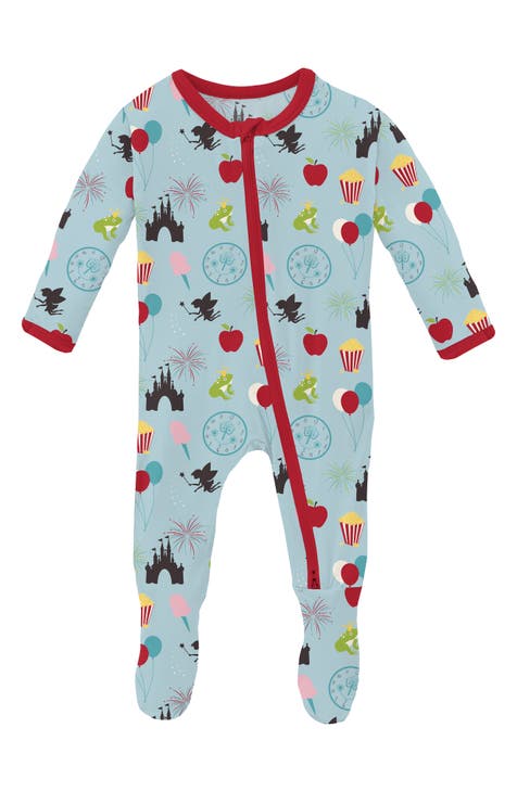 Magical Print Fitted Footie Pajamas (Baby)