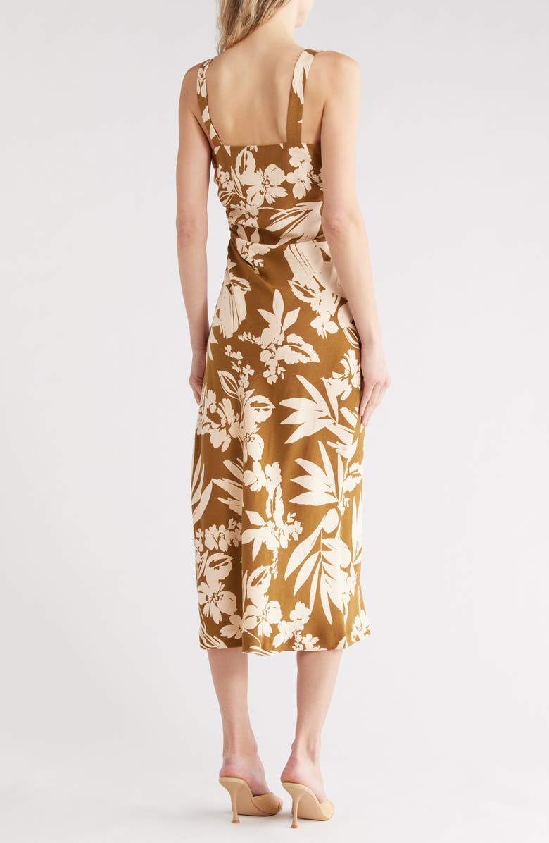 Rails Damaris Midi Dress, Alternate, color, Olive Tropic