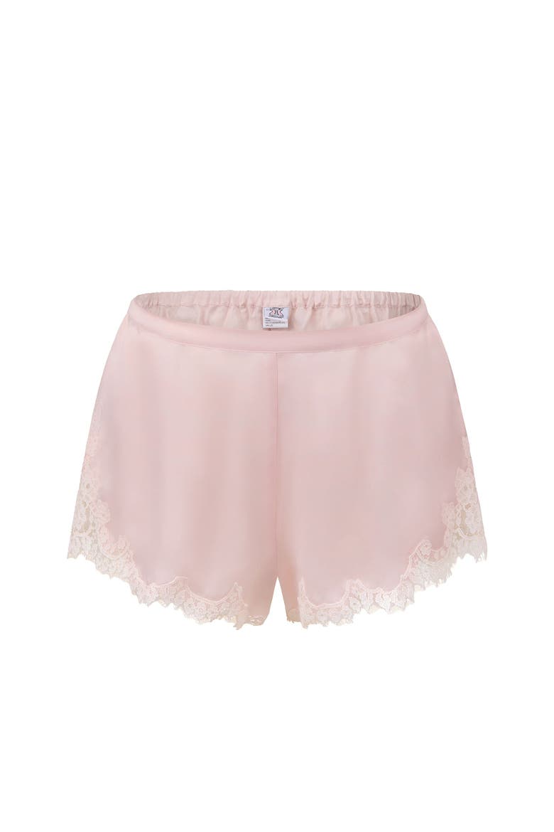 Vegan Pajama Atelier Collection Silk Short, Alternate, color, Light pink