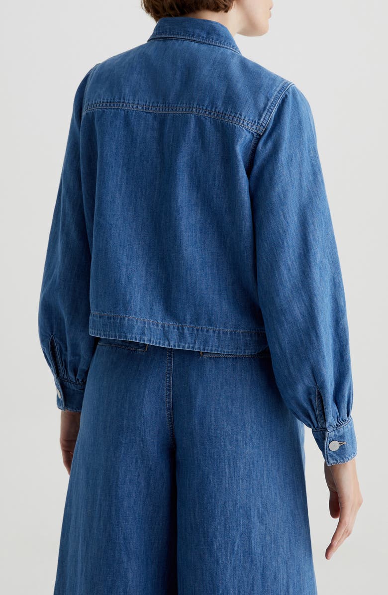 AG Dottie Tie Front Denim Jacket, Alternate, color,