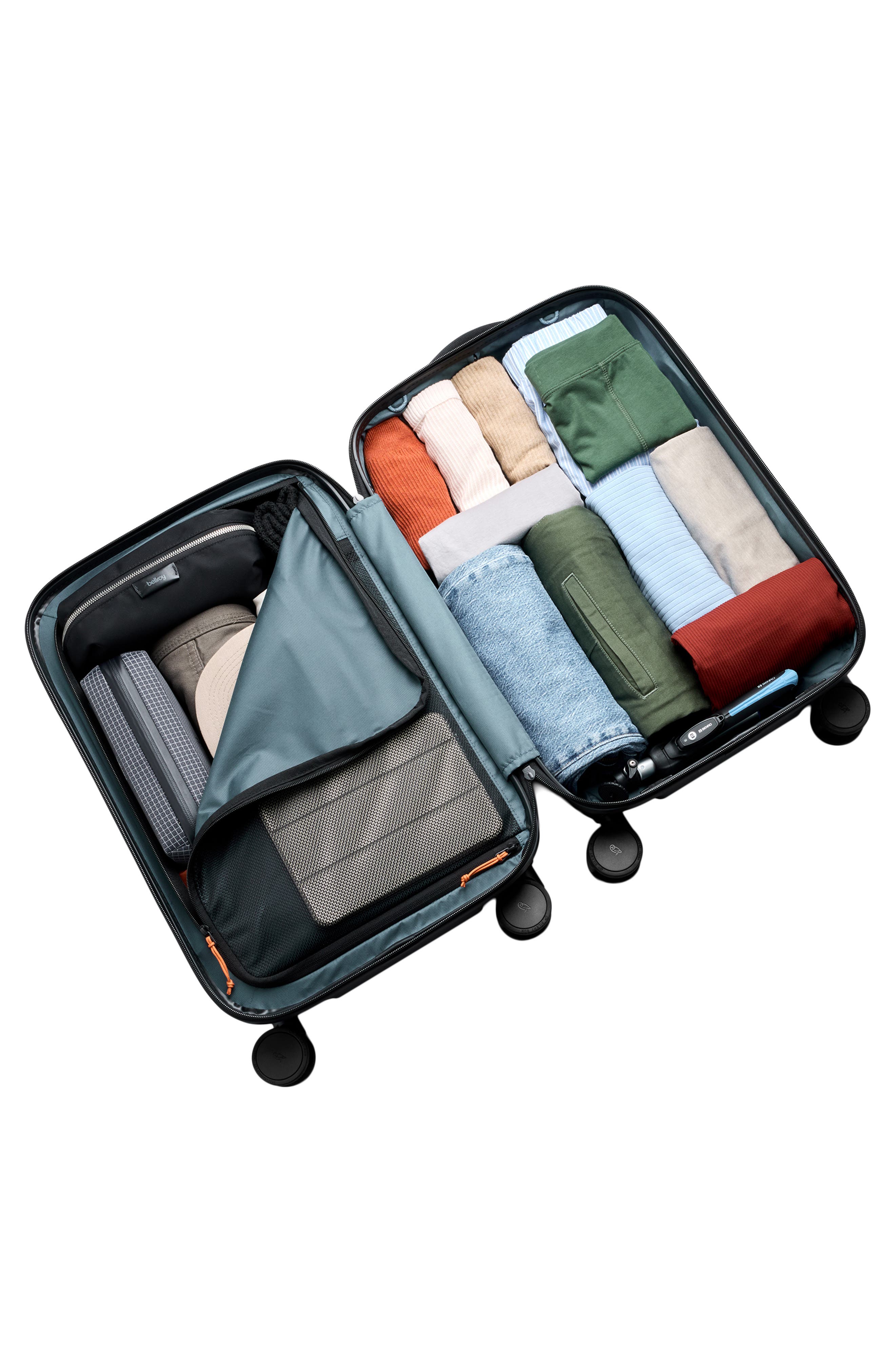 Bellroy Transit Hard Shell Spinner Carry-On Luggage, Alternate, color, Black