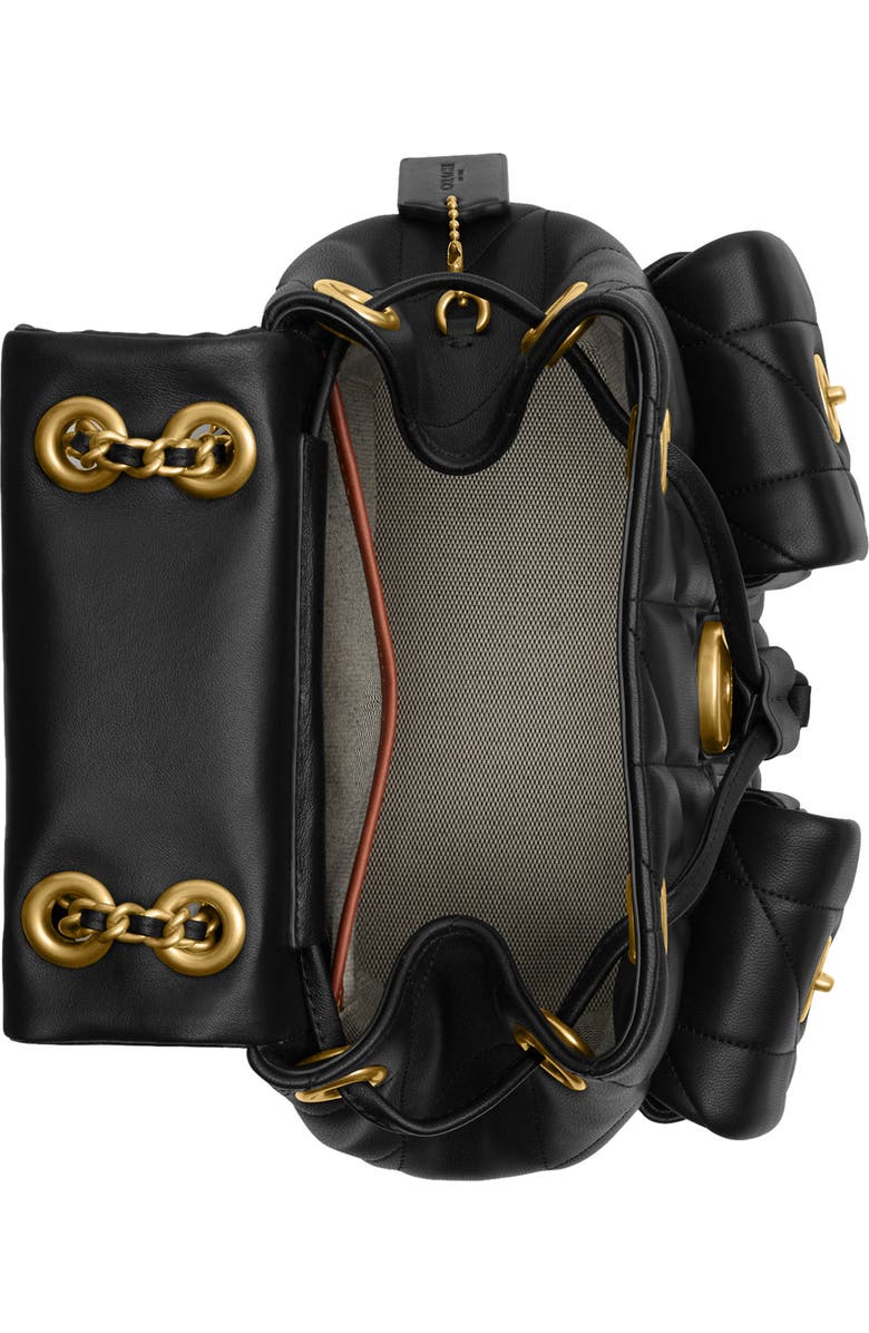 COACH Tabby Quilted Leather Backpack, Alternate, color,