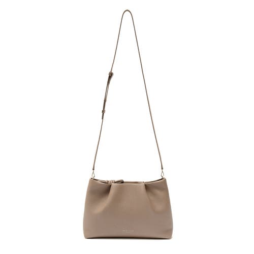 Shop Esin Akan 3-in-1 Midi Richmond Leather Crossbody Bag In Oatmilk
