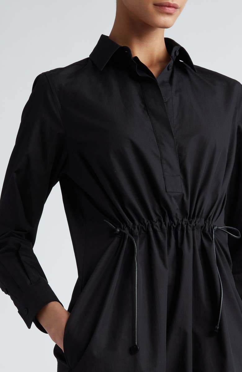 Max Mara Gathered Poplin Shirtdress, Alternate, color,