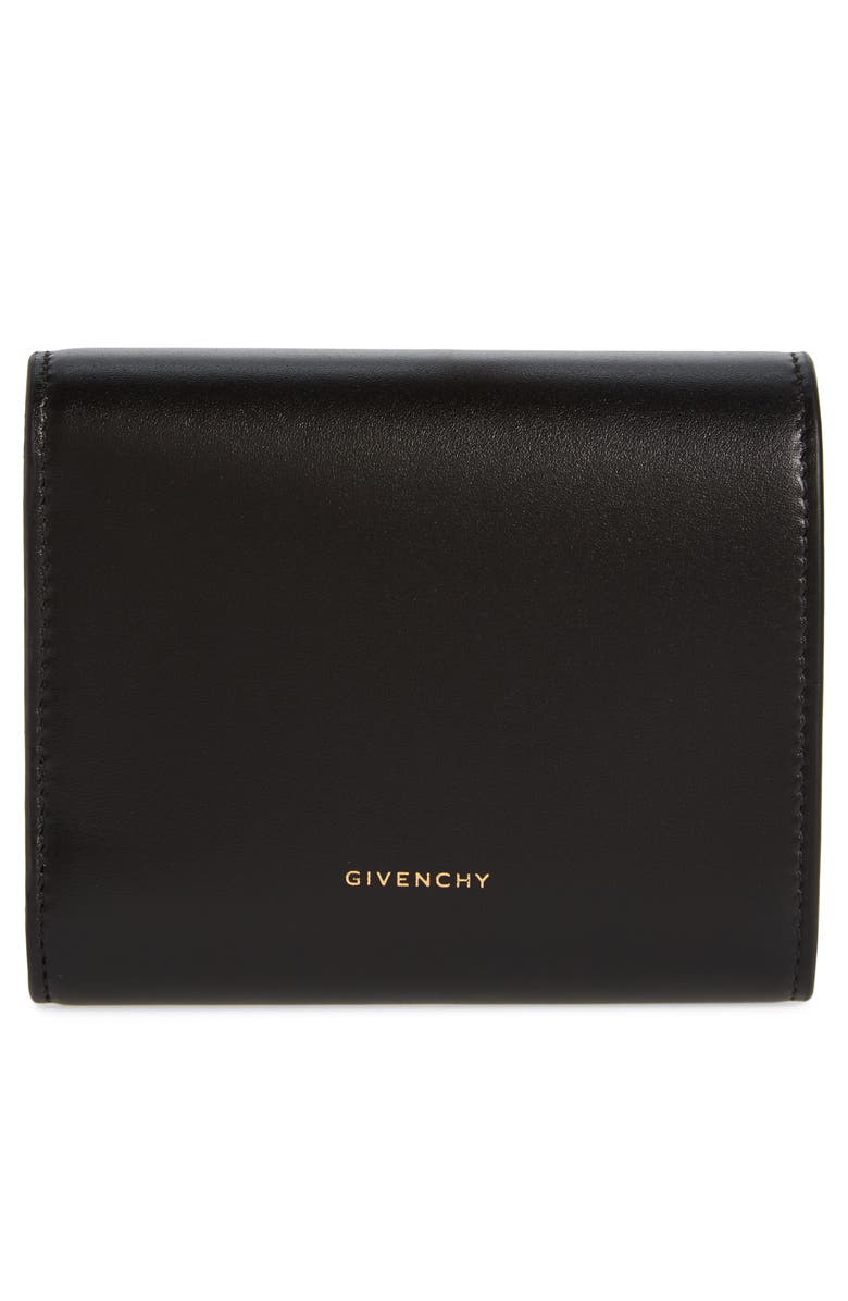 Givenchy 4G Leather Trifold Wallet, Alternate, color, 