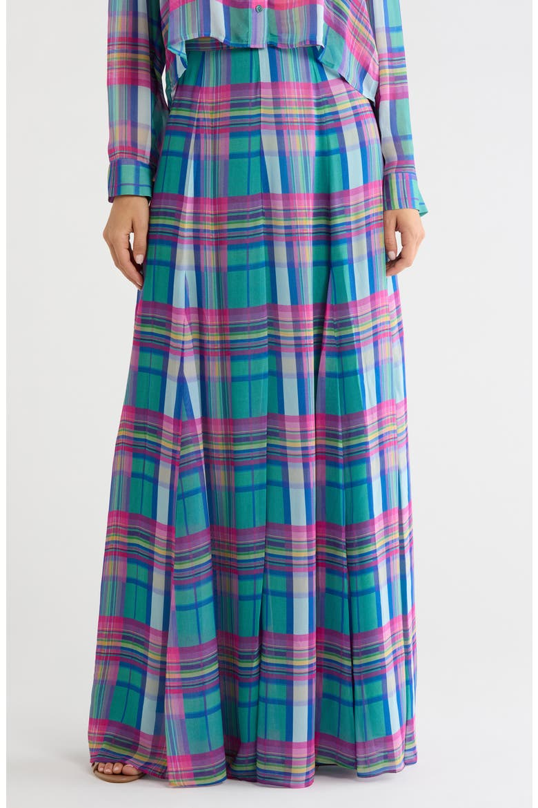 Patrica Plaid Maxi Skirt, Main, color, MULTI COLORFUL PLAID