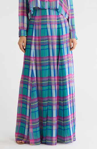 Patrica Plaid Maxi Skirt