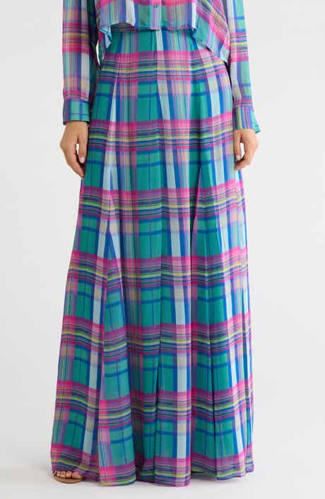 Patrica Plaid Maxi Skirt
