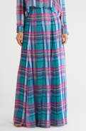L'AGENCE Patrica Plaid Maxi Skirt