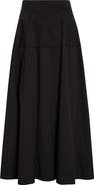 Lela Rose Cotton Blend Stretch Poplin Skirt