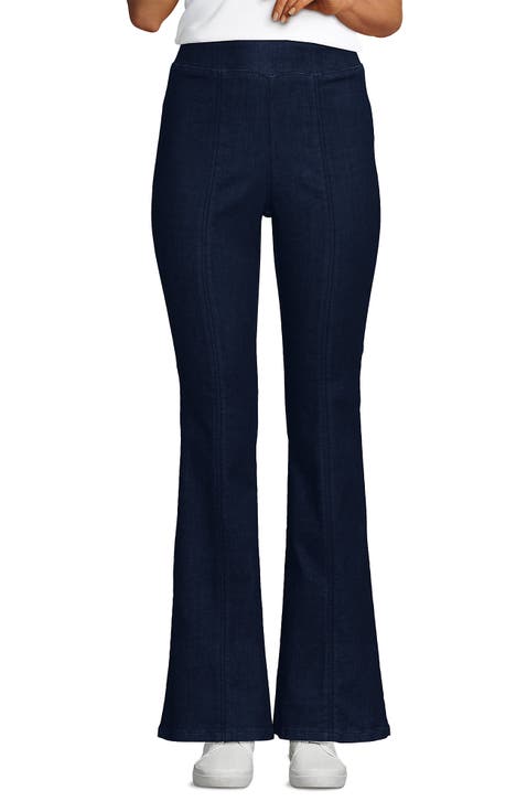 Adaptive Lycra High Rise Pull On Flare Jeans