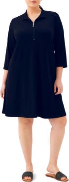 Karen Kane Half Zip Travel Jersey Dress