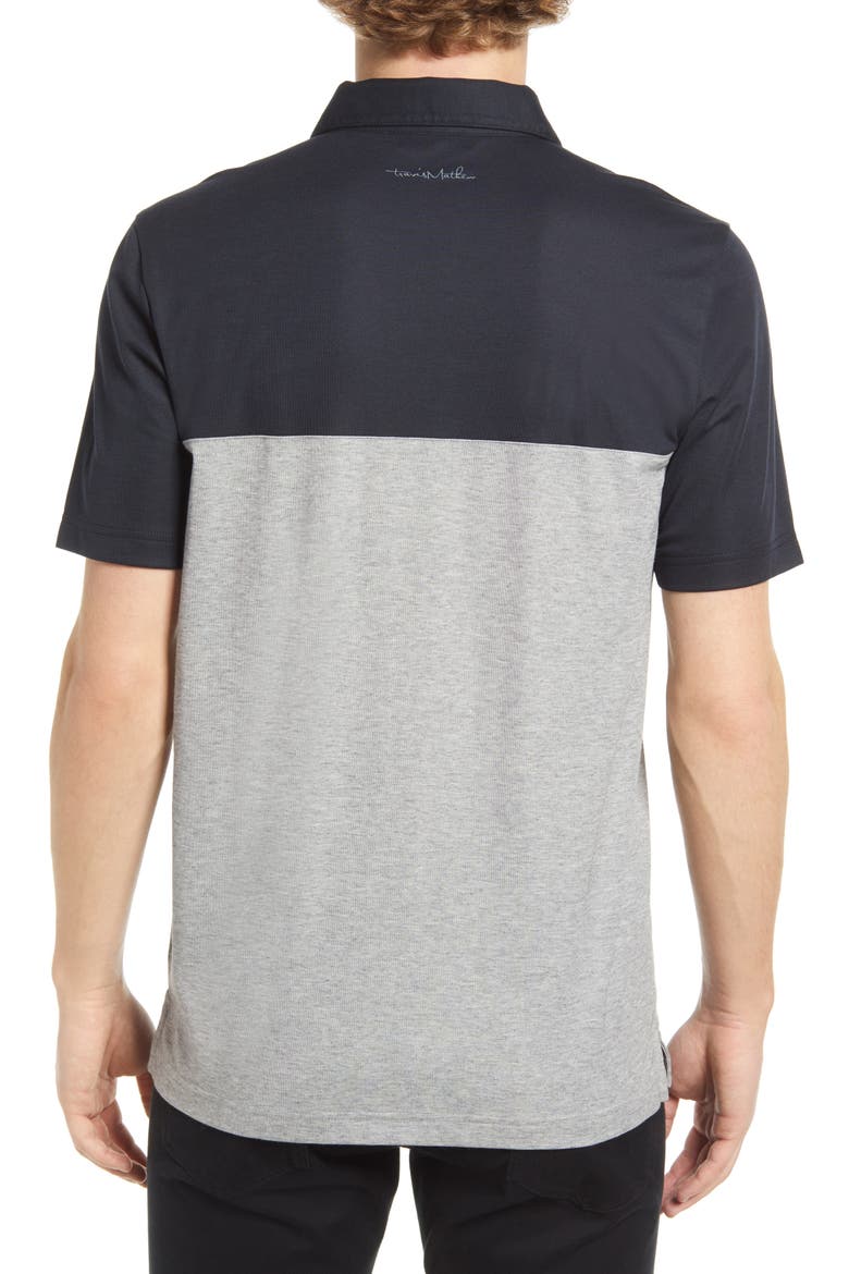Take Flight Stripe Slim Fit Polo, Alternate, color, BLACK