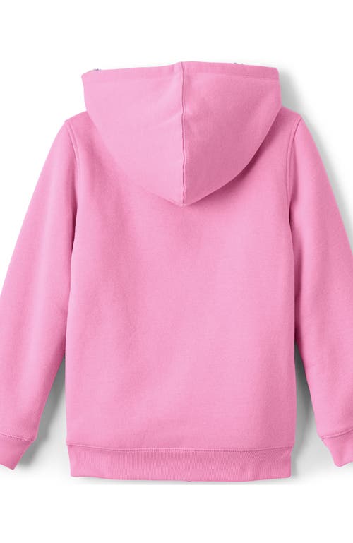 Lands' End Kids High Pile Lined Zip Hoodie In Whisper Pink