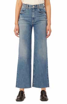 Hepburn High Waist Ankle Wide Leg Jeans