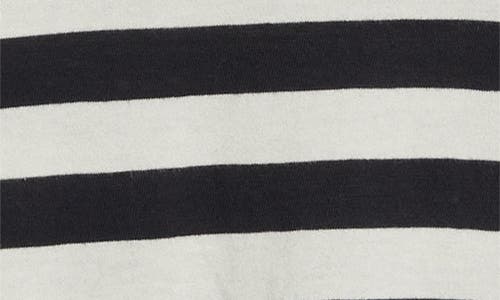 NILI LOTAN NILI LOTAN STRIPE LONG SLEEVE COTTON T-SHIRT