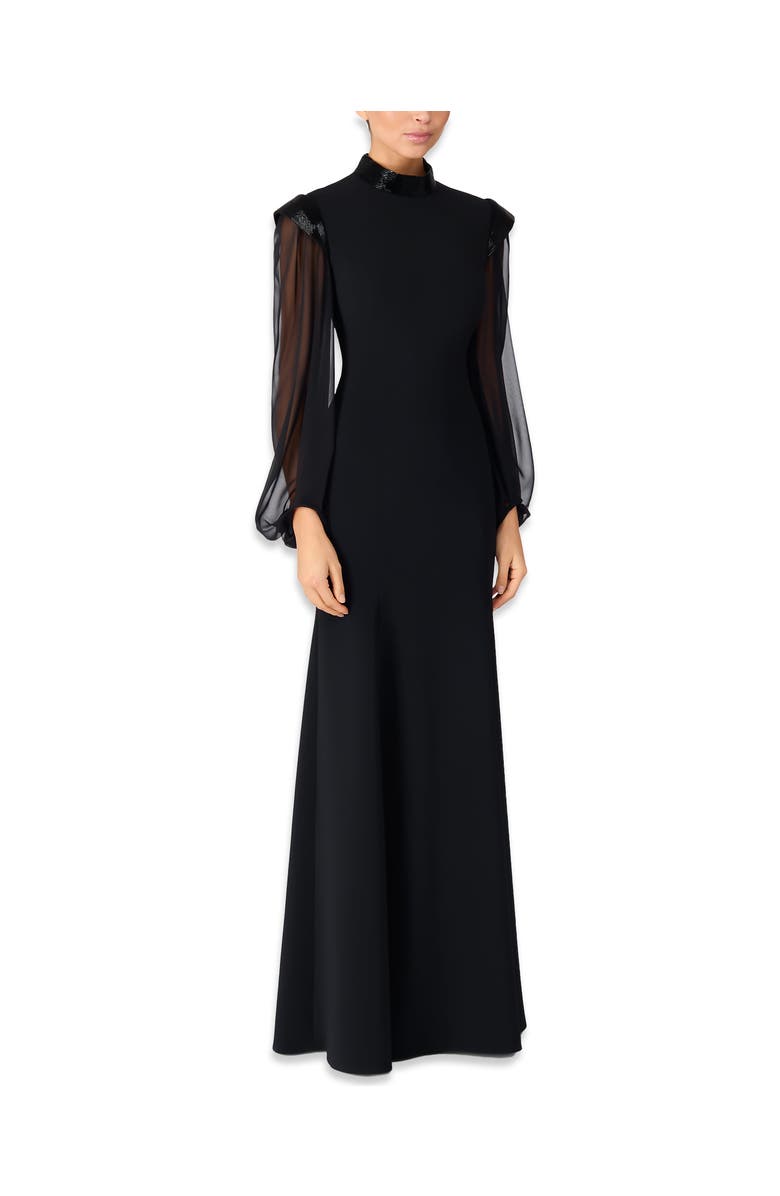 Jenny Packham Isabelle Maxi Dress, Alternate, color, Liquorice