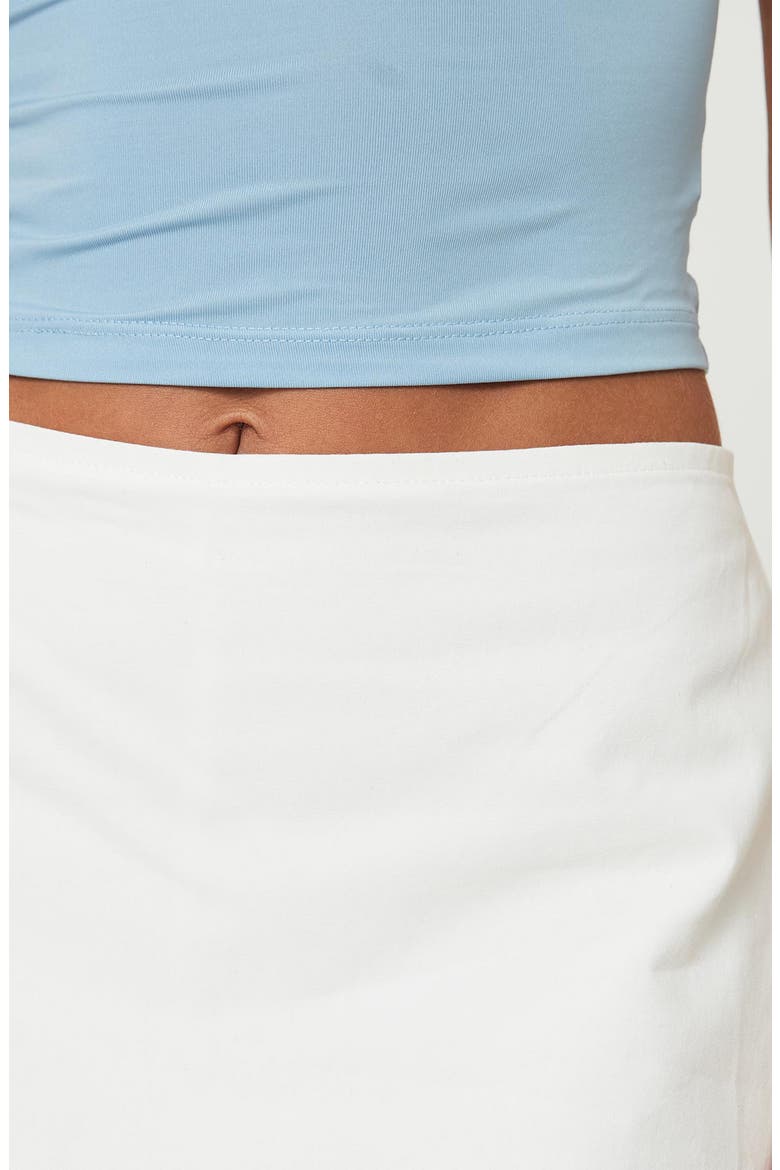 Gigi Cotton Miniskort, Alternate, color, WHITE