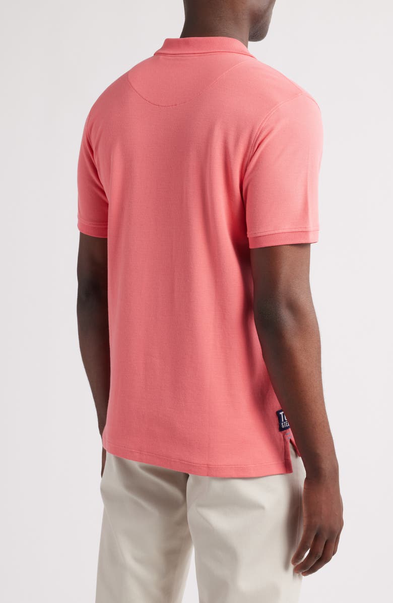 Tom & Teddy Solid Pima Cotton Piqué Polo, Alternate, color, Watermelon