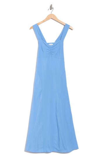 Stitchdrop Bae Shore Sleeveless Midi Dress In Blue