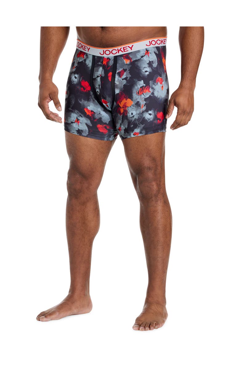 Jockey Big & Tall 2-pk 6 Inch Chafe-Proof Microfiber Boxer Briefs, Alternate, color, Remembrance Grey