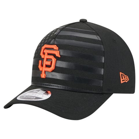 Men's New Era Black San Francisco Giants American Flag 9FORTY M-Crown A-Frame Adjustable Hat
