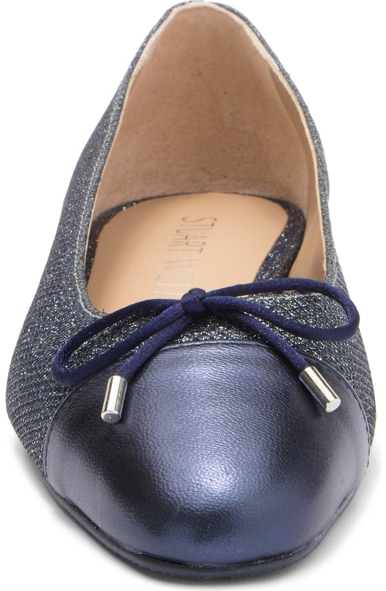 Stuart Weitzman Sleek Bow Flat, Alternate, color,
