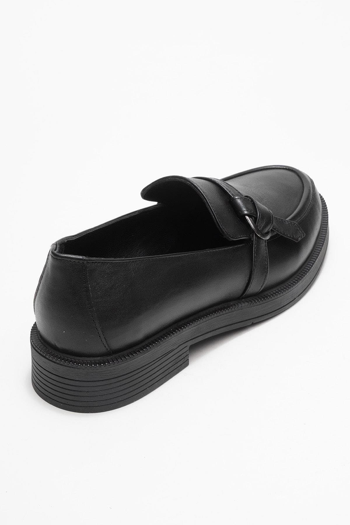Galea Buckled Leather Loafers, Alternate, color, Black Leather