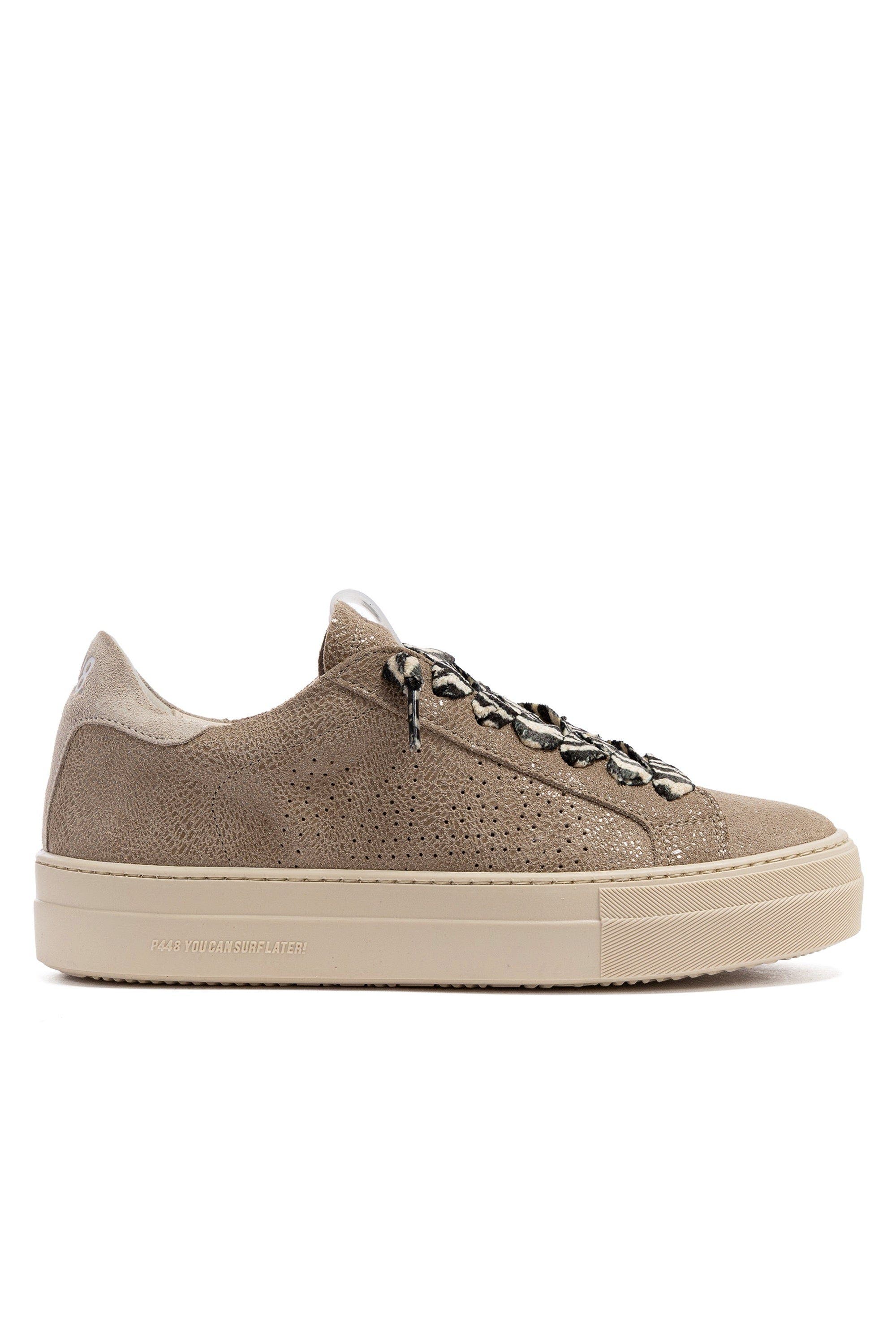P448 Thea Stone Platform Sneaker, Main, color, Stone