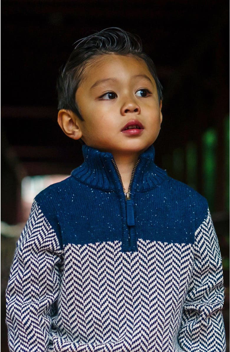 Hope & Henry Boys' Half Zip Pullover Sweater, Kids, Alternate, color,