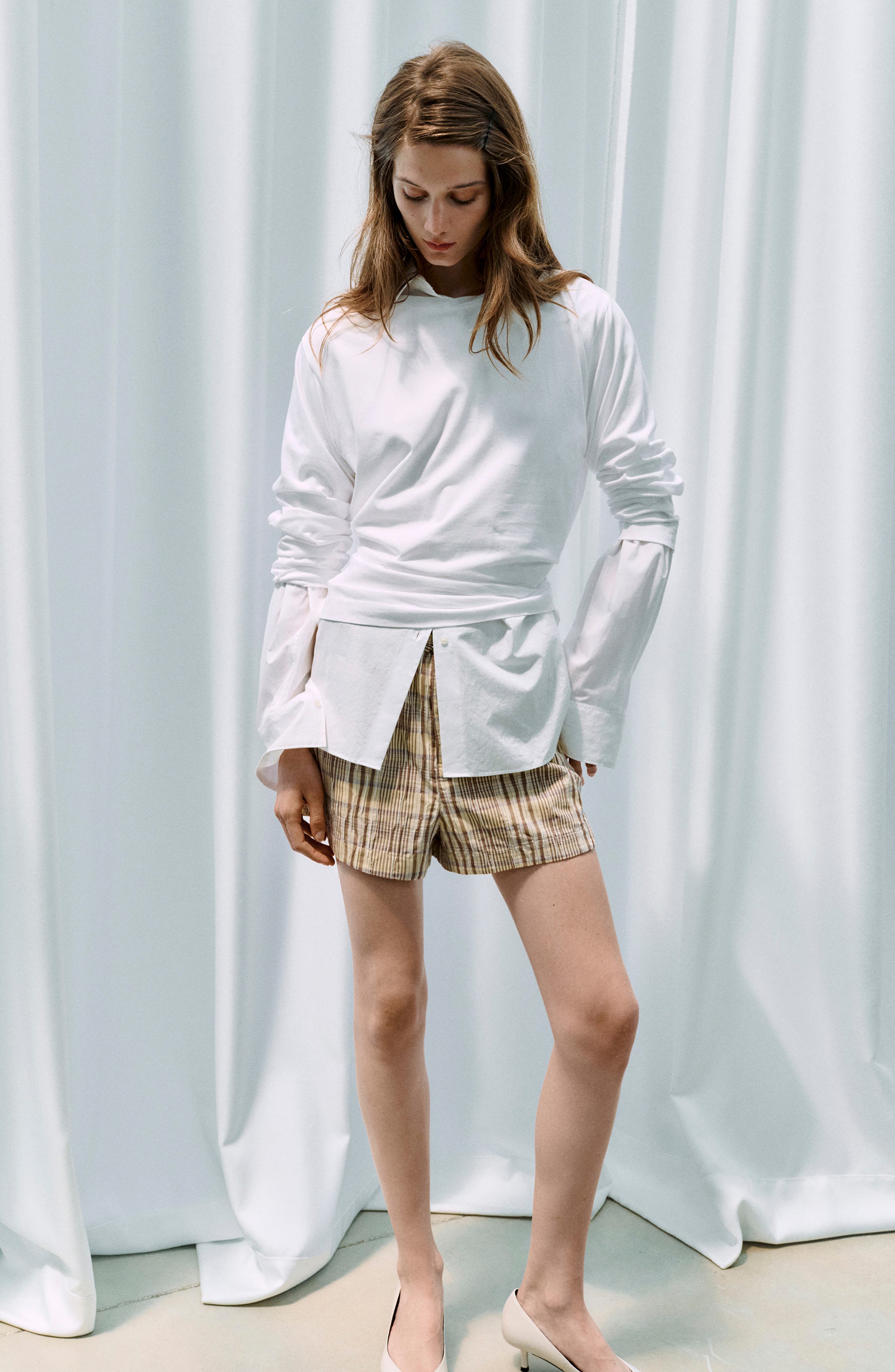Mango Jollie Shorts In Yellow/brown