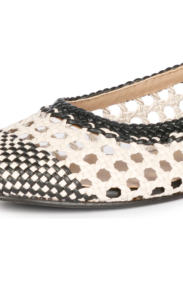 SAINT G Via Woven Flat, Alternate, color, Black Ivory