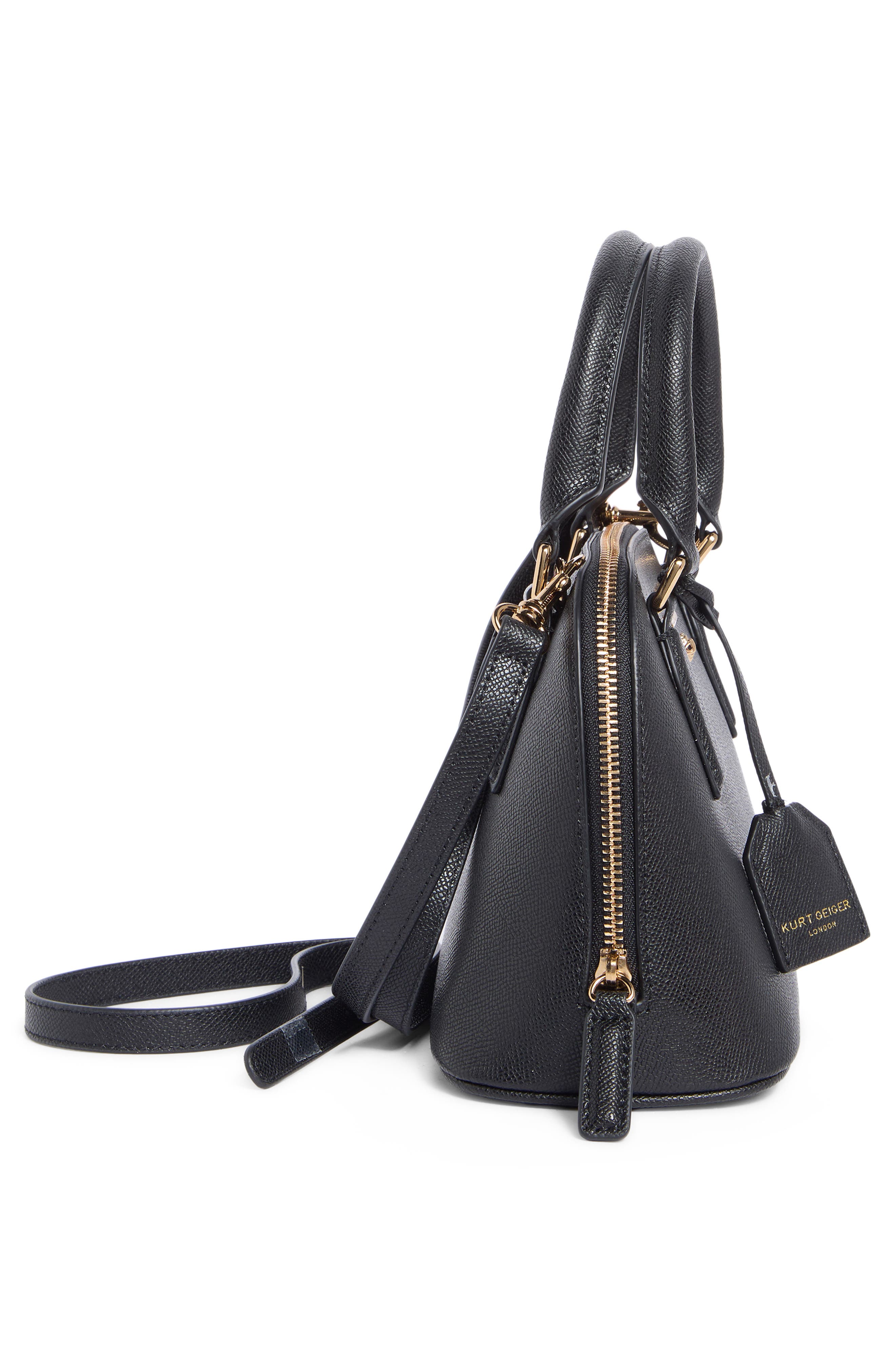 Kurt Geiger London Small Highgate Bowler Bag, Alternate, color, Black