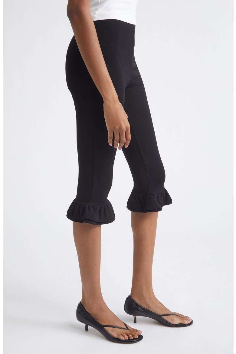 The Playa Ruffle Cuff Capri Pants, Alternate, color, BLACK