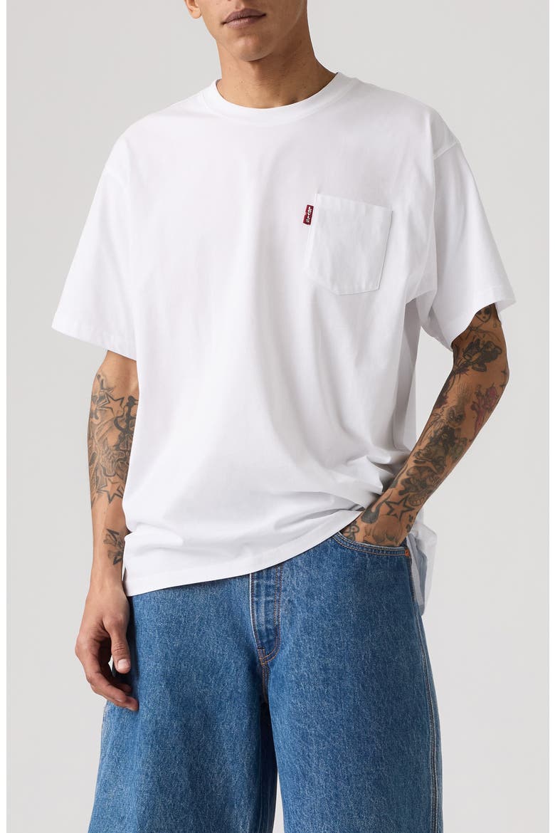 x Sky High Farm Goods Oversize Pocket Graphic T-Shirt, Main, color, X SHFU CLOUD S BLACK