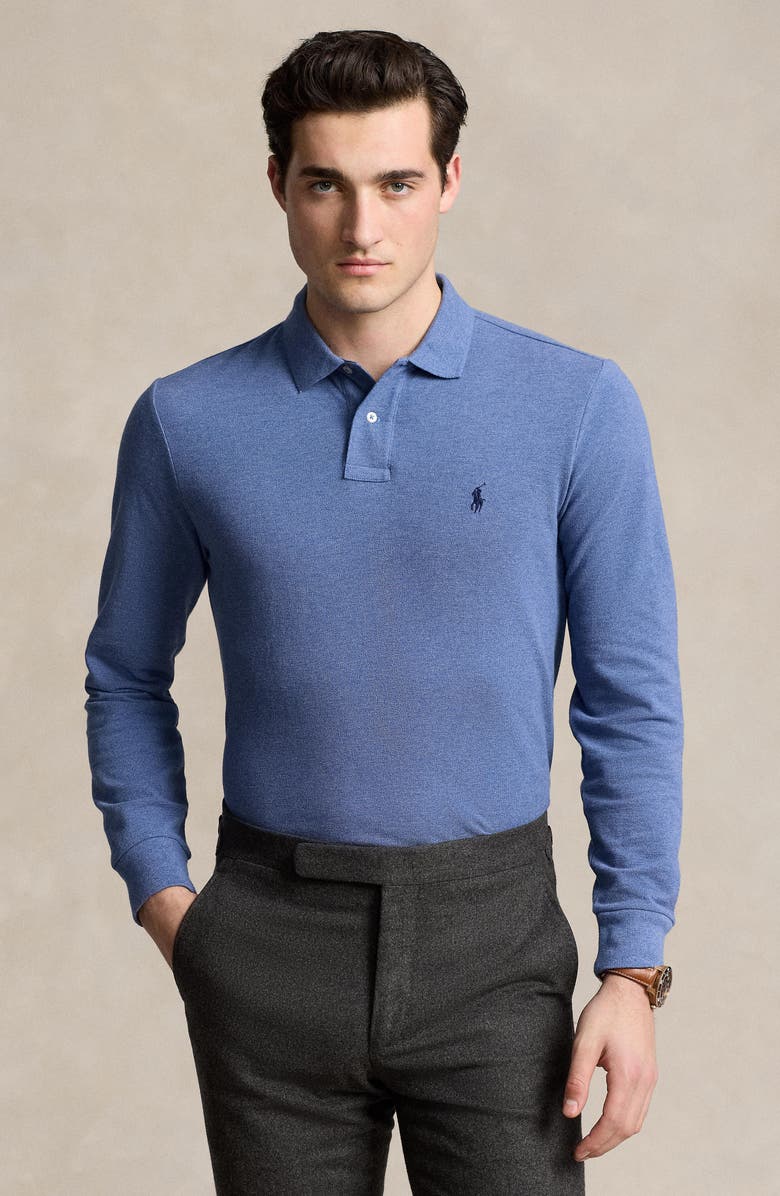 Polo Ralph Lauren Cotton Piqué Long Sleeve Polo, Alternate, color, 