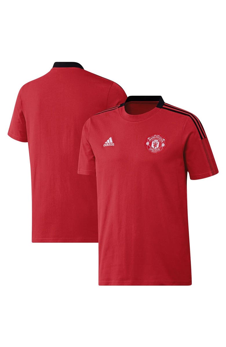 adidas Men's adidas Red Manchester United Training T-Shirt, Main, color,