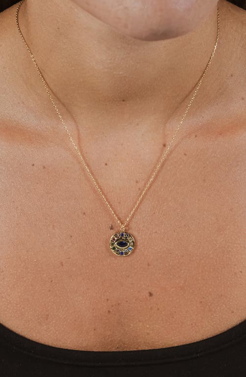 Sterling Forever Cubic Zirconia Evil Eye Protection Pendant Necklace