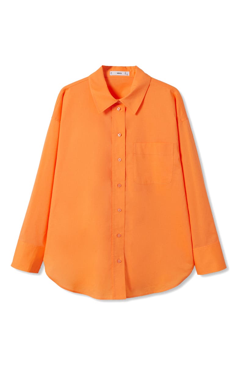 MANGO Oversize Cotton Shirt, Alternate, color, 