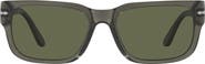 Persol 58mm Polarized Rectangular Sunglasses